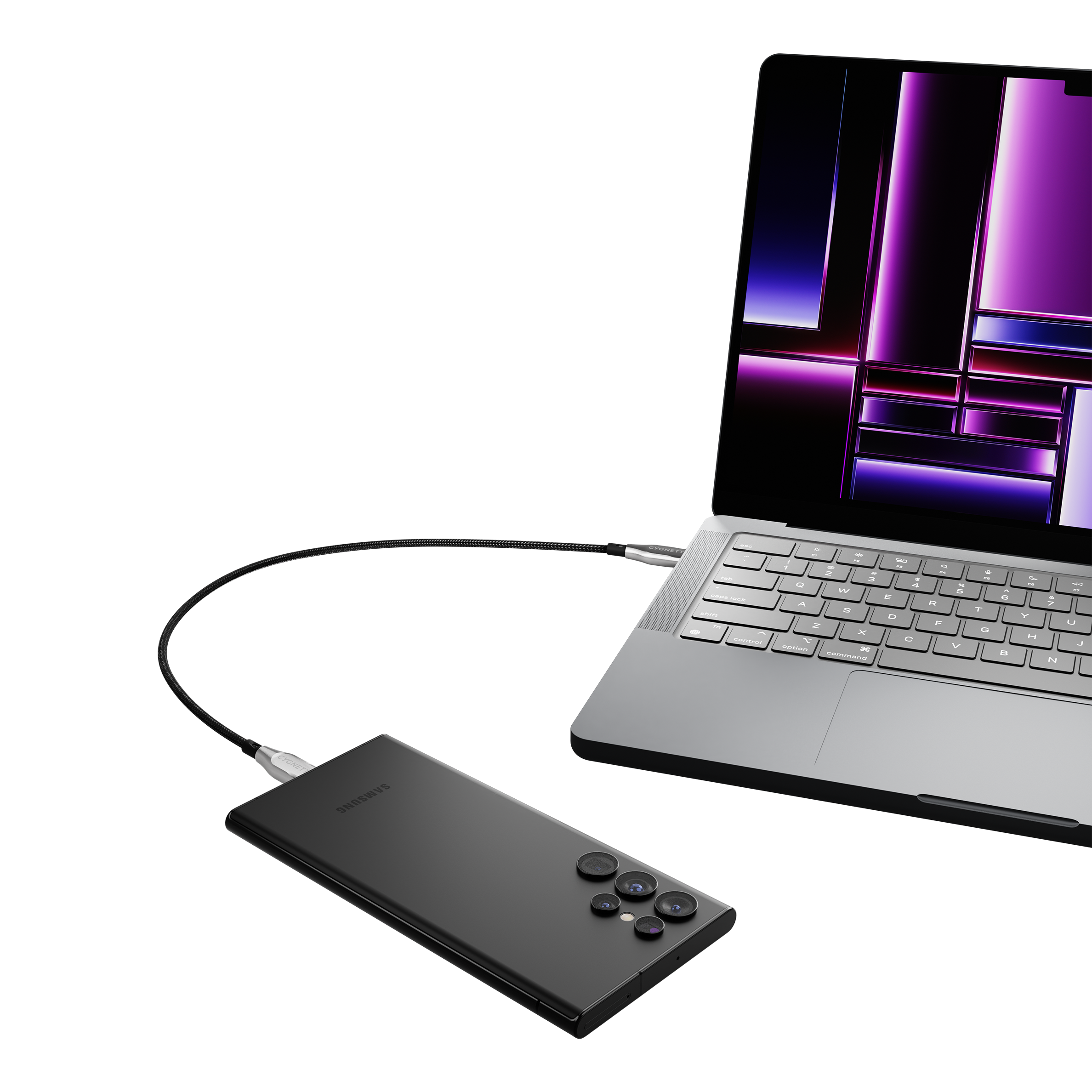 USB-C to USB-C Cable 2M – Black - Cygnett (AU)