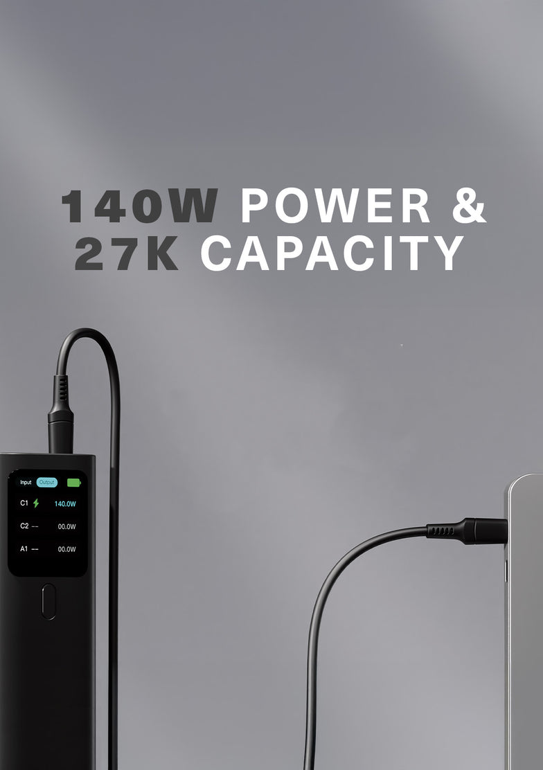 148W Laptop Power Bank 27K with Case