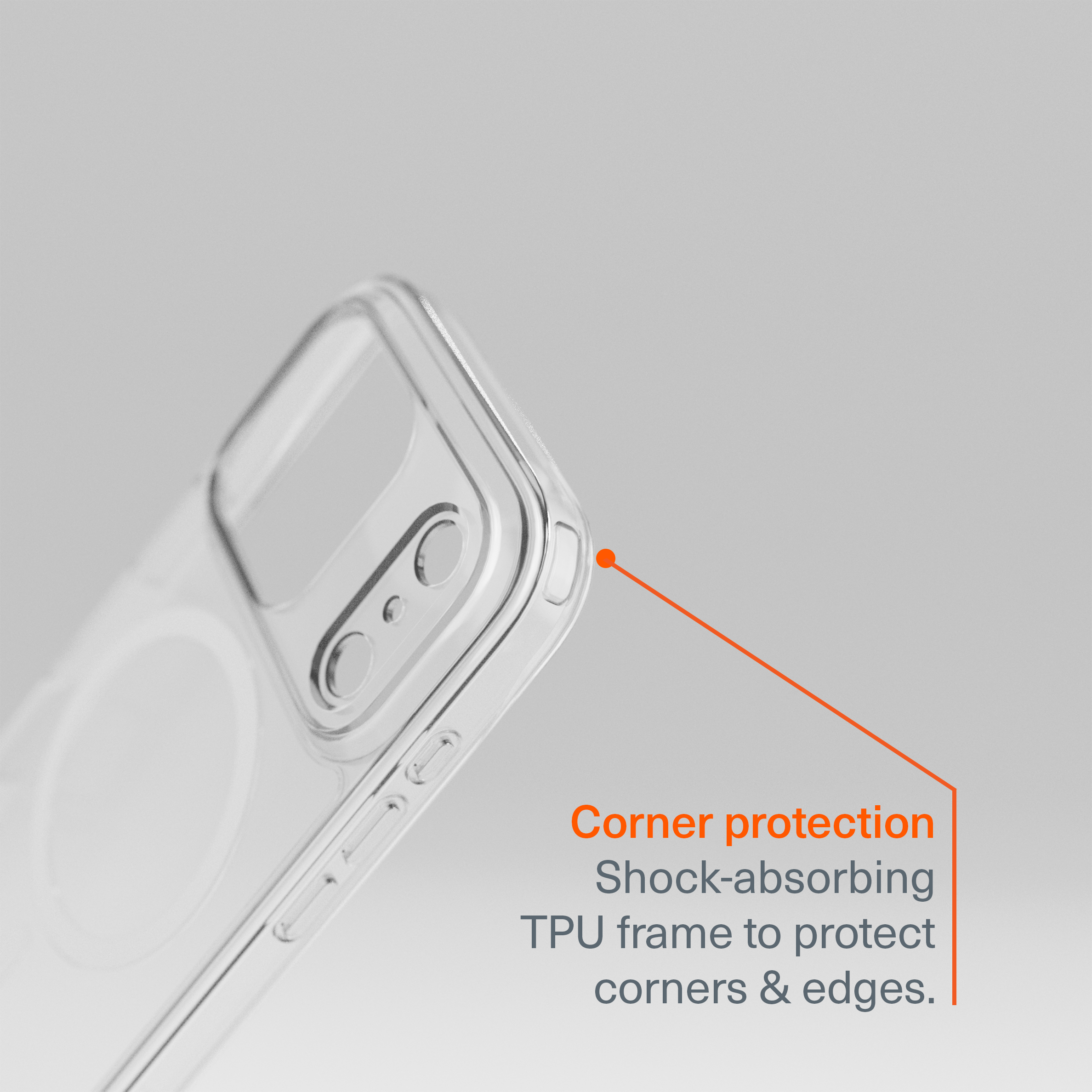 Magnetic Clear Case for iPhone 17 Pro Max