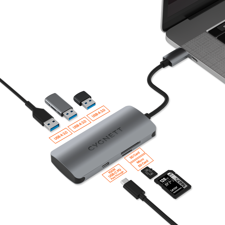 6-in-1 USB-C Hub - Cygnett (AU)