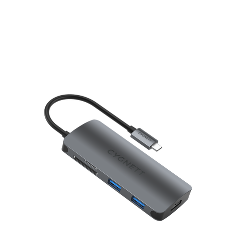 6-in-1 USB-C Hub (Single HDMI) - Cygnett (AU)