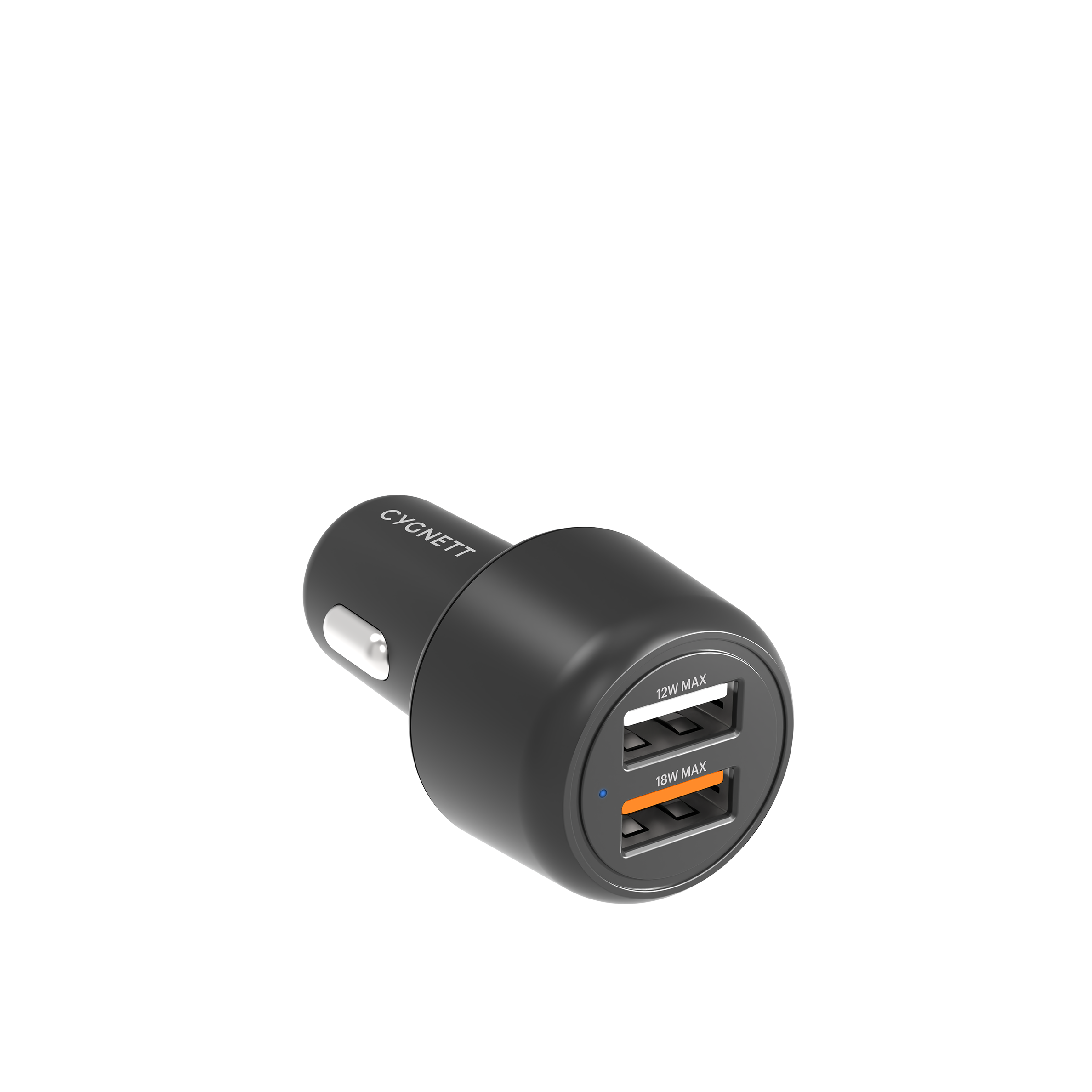 30W Dual Port Car Charger - Black - Cygnett (AU)