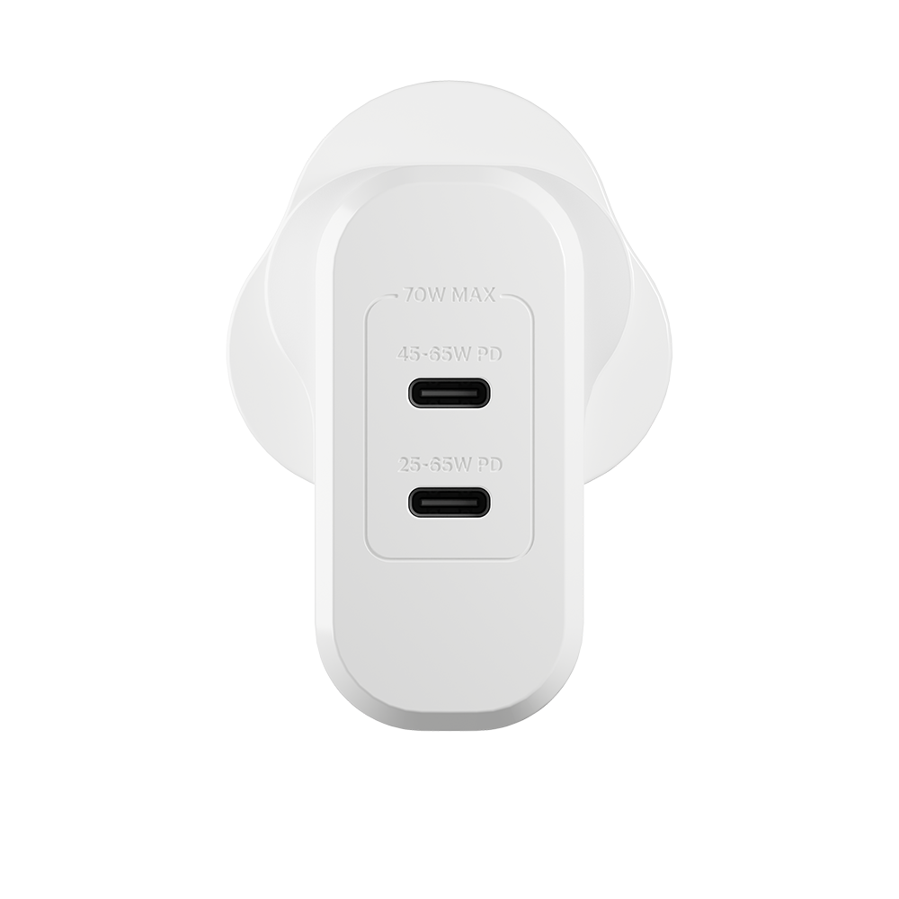 70W Dual Port GaN Wall Charger