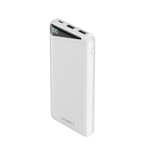 10,000 mAh Power Bank - White - Cygnett (AU)