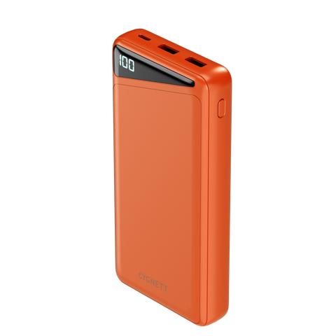 20,000 mAh Power Bank - Orange - Cygnett (AU)