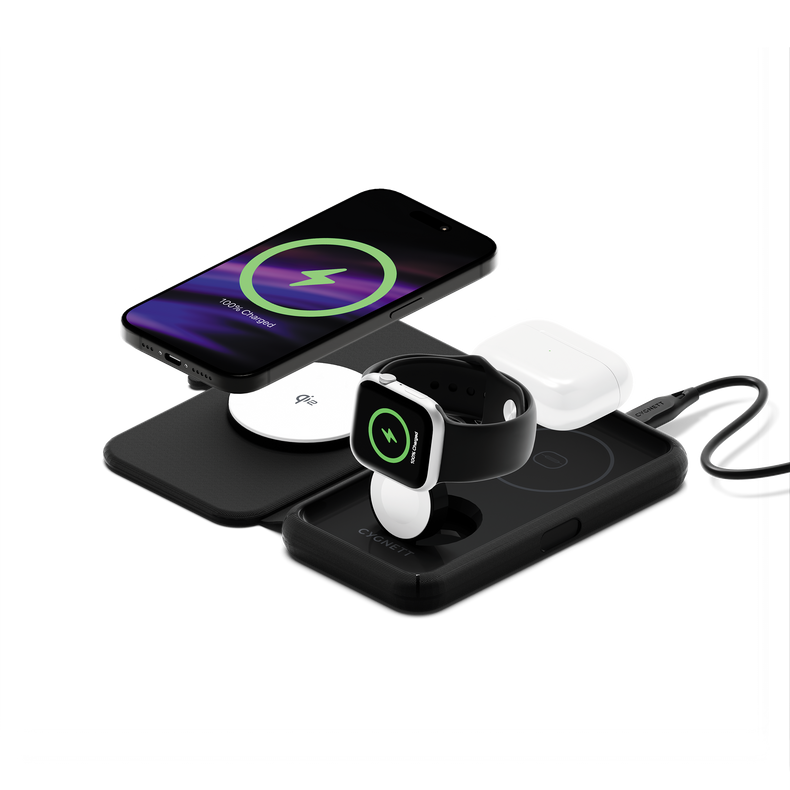 MagTravel Qi2.0 3-in-1 Wireless Charger