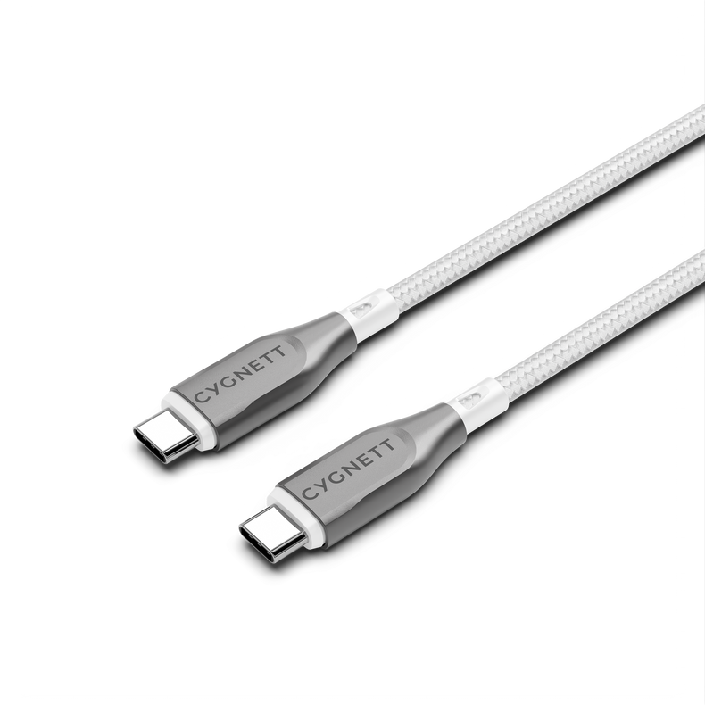 USB-C to USB-C Cable 1M  – White - Cygnett (AU)