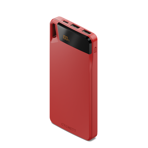 10,000 mAh Power Bank - Red - Cygnett (AU)