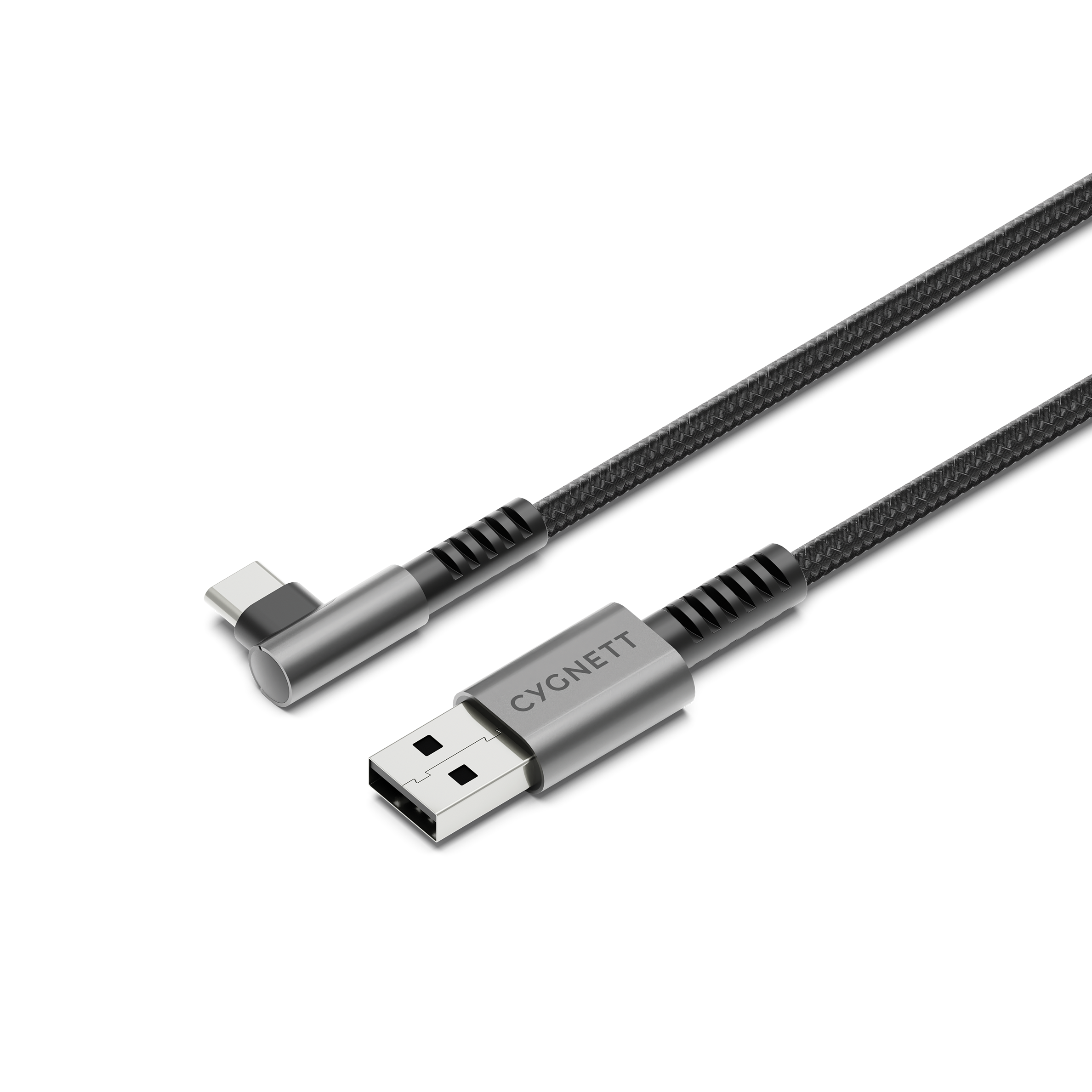 Right Angle USB C to USB-A Cable - 1M