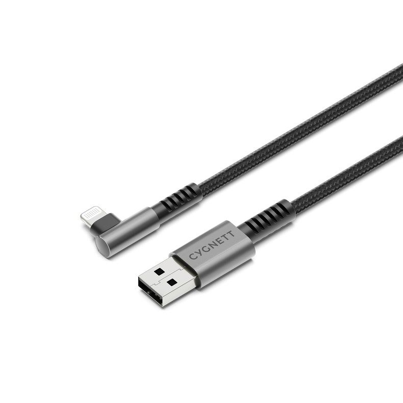 Right Angle Lightning to USB-A Cable - 1M