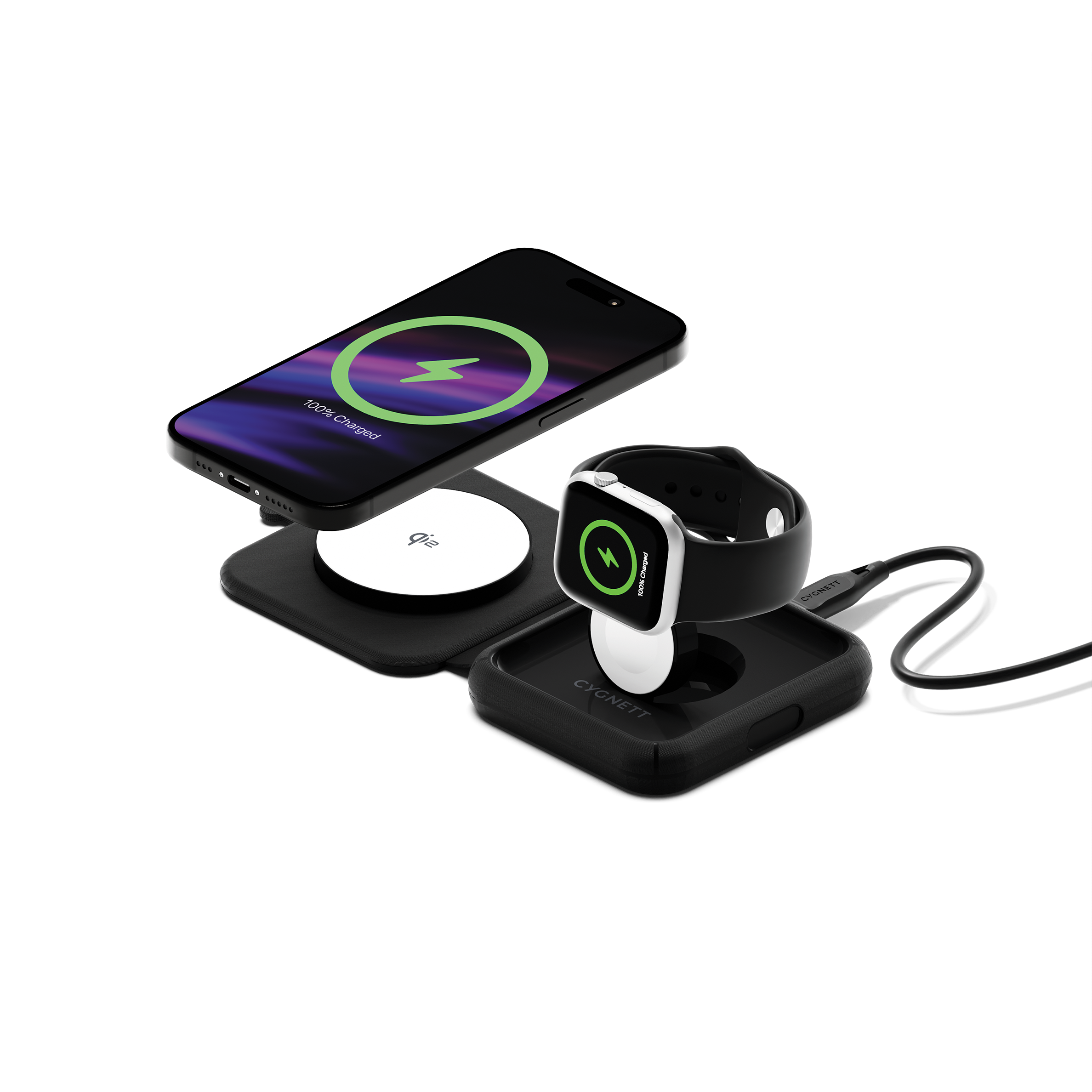 MagTravel Qi2.0 2-in-1 Wireless Charger