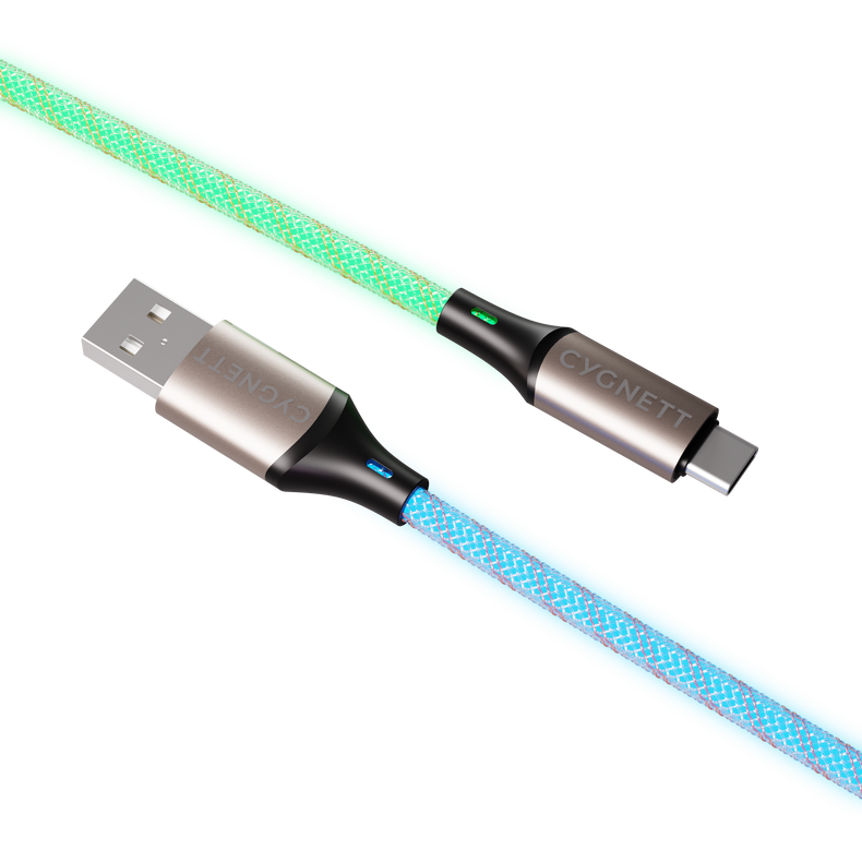 USB-C to USB-A 1.2m Light Up Cable