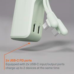 Power Bank 5K + USB-C Cable Combo