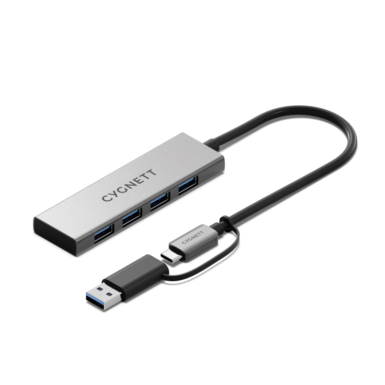 4-in-1 USB-C to USB-A Hub