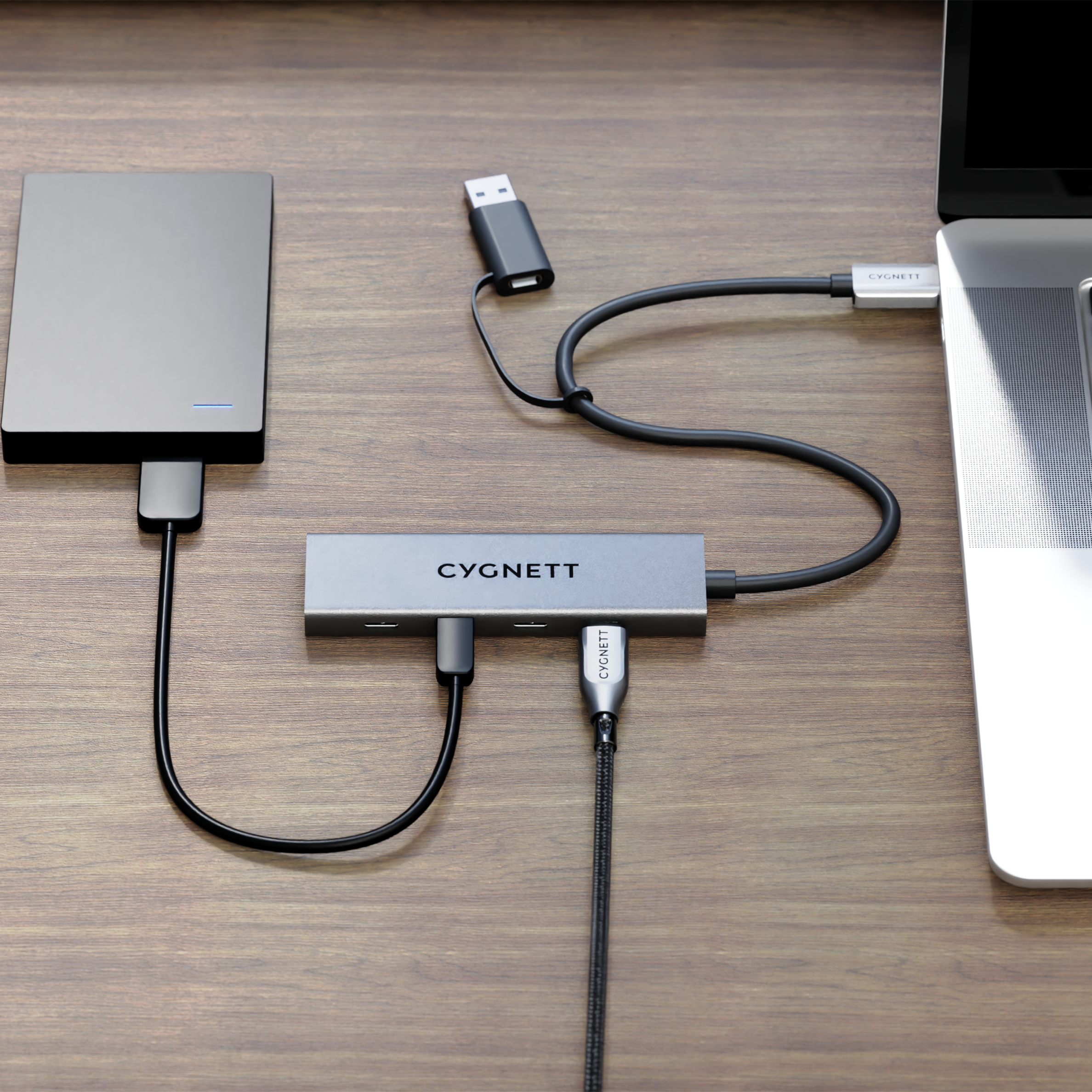 4-in-1 USB-C to USB-C Hub