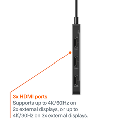 3-in-1 USB-C Hub (Triple HDMI)