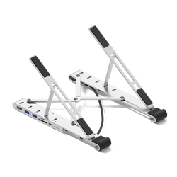 7-in-1 Hub with Folding Laptop Riser (Single HDMI)