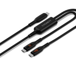 USB-C to Dual USB-C Split LED Cable 140W