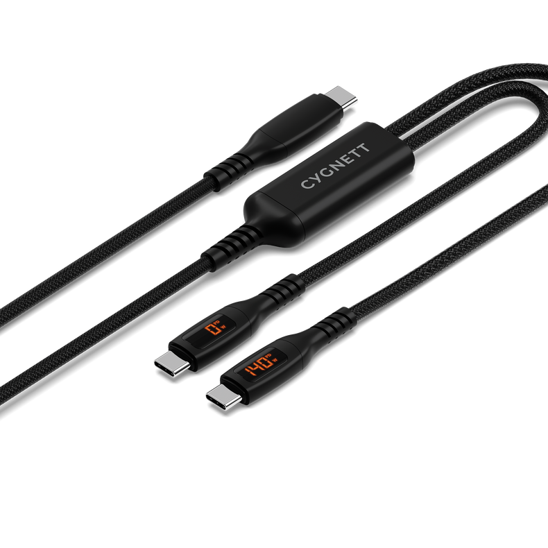 USB-C to Dual USB-C Split LED Cable 140W