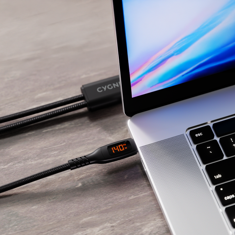 USB-C to Dual USB-C Split LED Cable 140W
