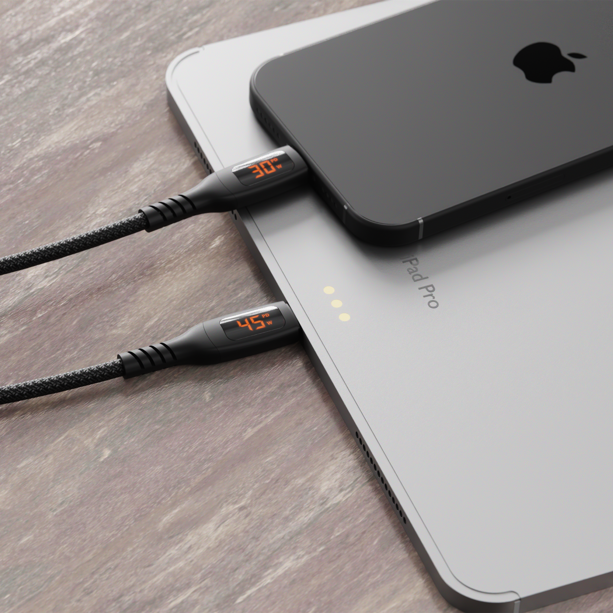 USB-C to Dual USB-C Split LED Cable 140W