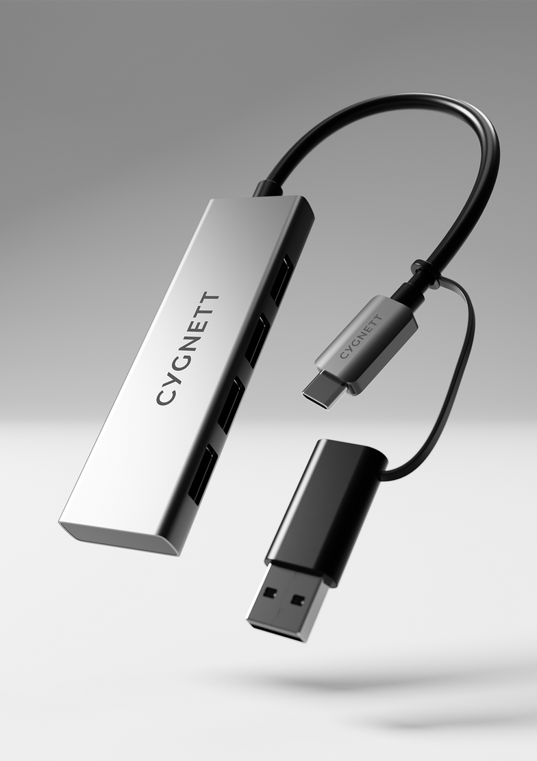 4-in-1 USB-C to USB-A Hub