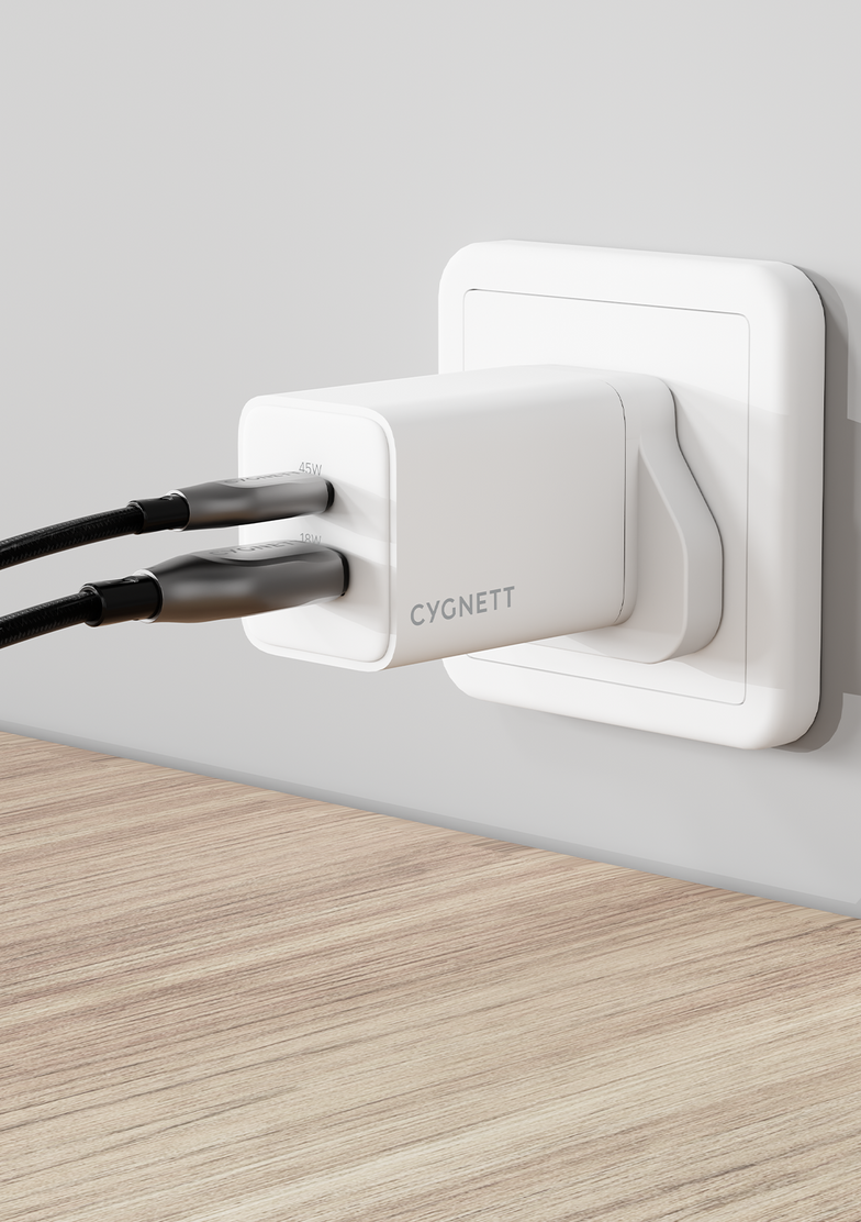 Dual Port Wall Charger 45W