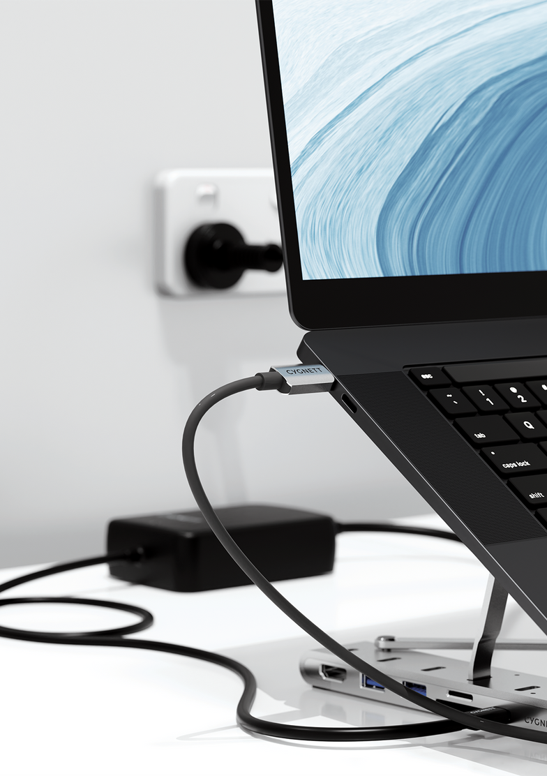 7-in-1 Hub with Folding Laptop Riser (Single HDMI)