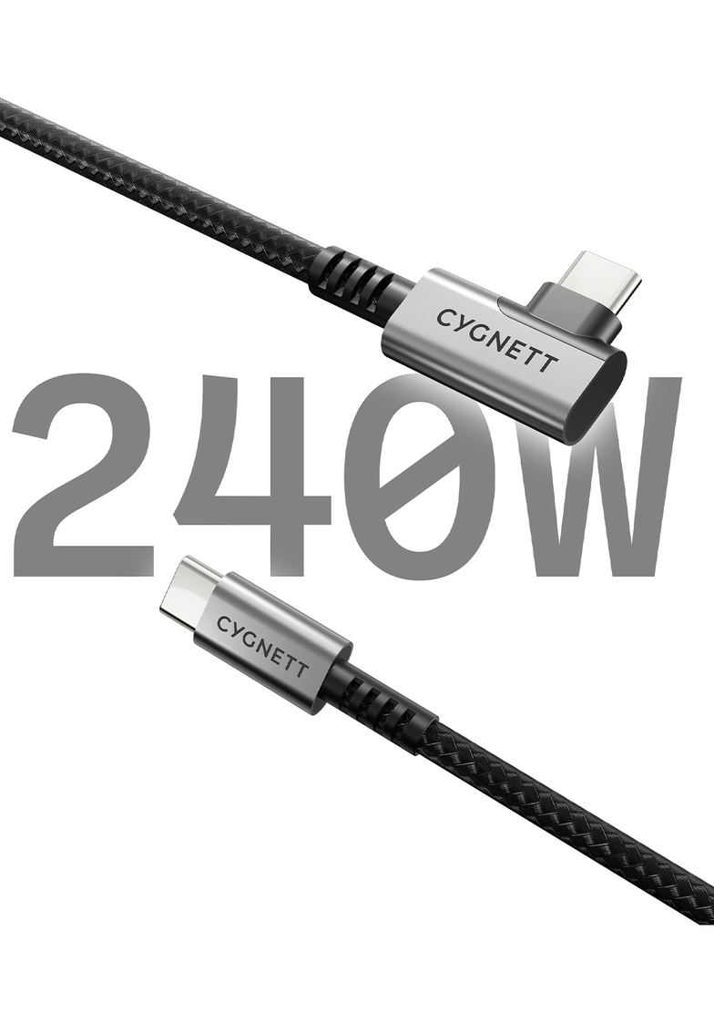 Right Angle USB-C to USB-C Cable - 1M