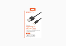 Lightning to USB-A Cable - 2m Black
