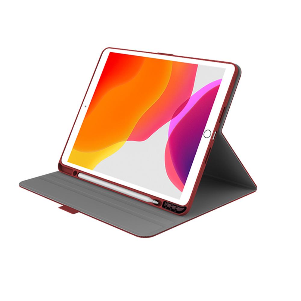 iPad 10.2" Slim Case with Apple Pencil Holder - Red/Red