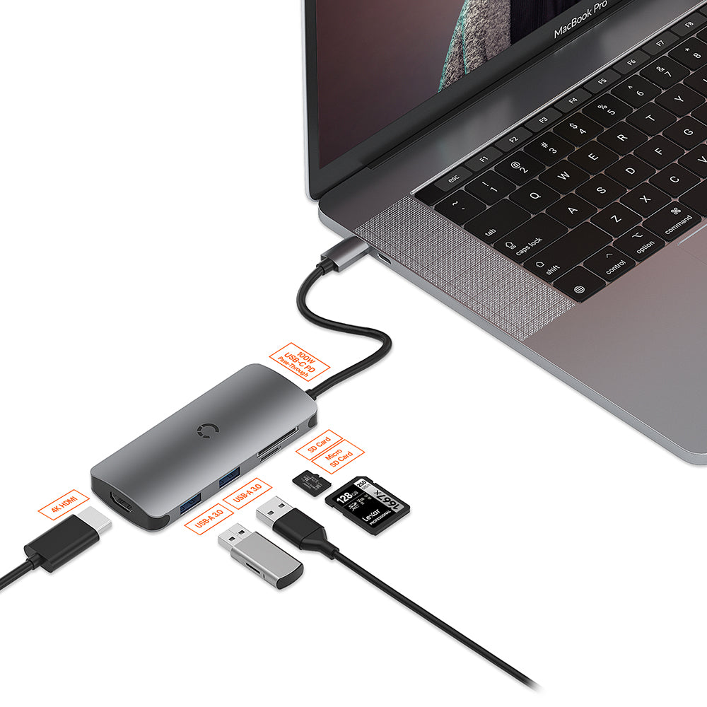 6-in-1 USB-C Hub (Single HDMI)