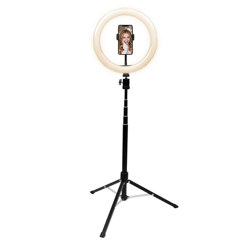 10" Ring Light with Tripod and Bluetooth Remote