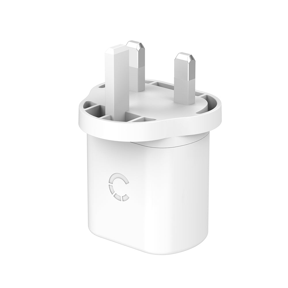 20W USB-C PD Wall Charger UK - White