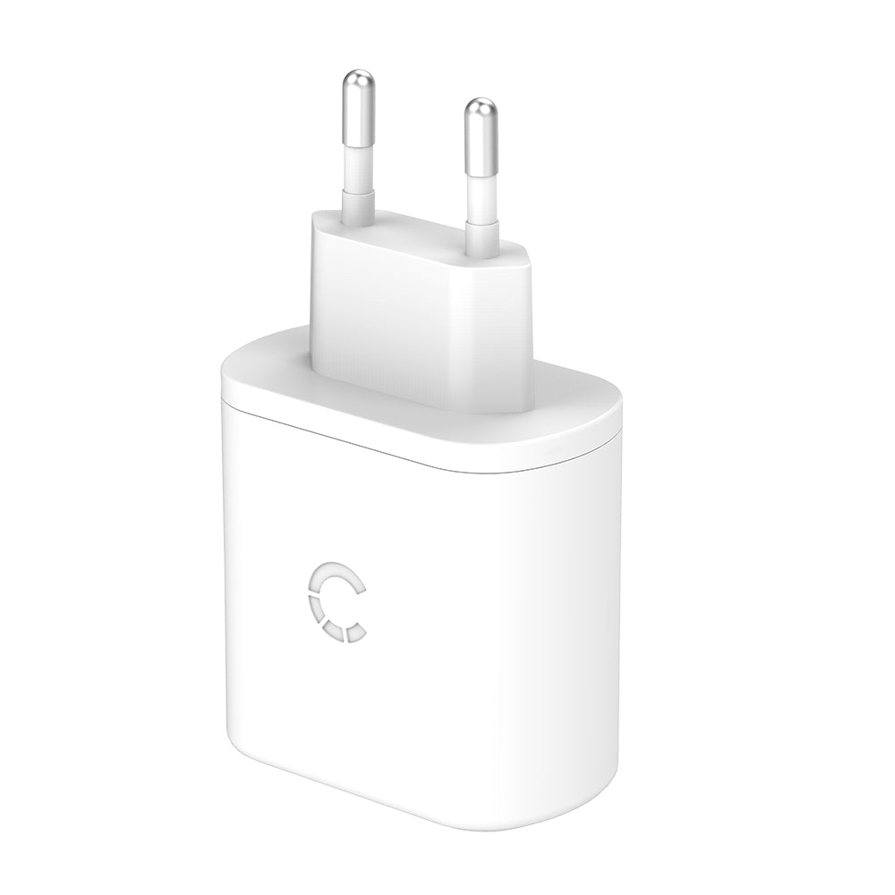 32W USB-C PD Dual Port Wall Charger EU - White