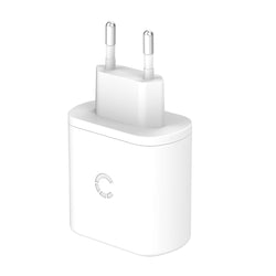 32W USB-C PD Dual Port Wall Charger EU - White