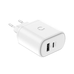 32W USB-C PD Dual Port Wall Charger EU - White