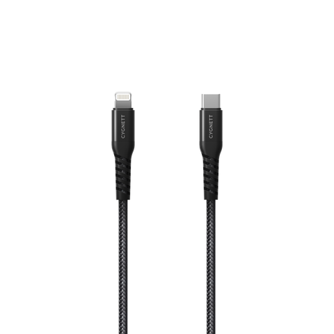 ExoConnect Lightning to USB-C Cable - Black 1m