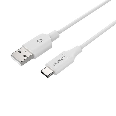 USB-C 2.0 to USB-A Cable - 1m White