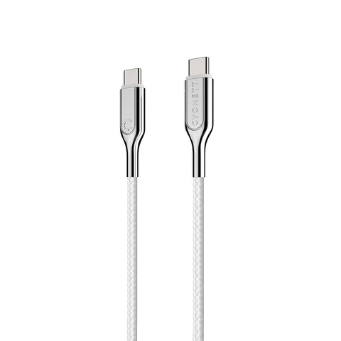 USB-C (2.0) to USB-C (5A/100W) Cable - White 1m